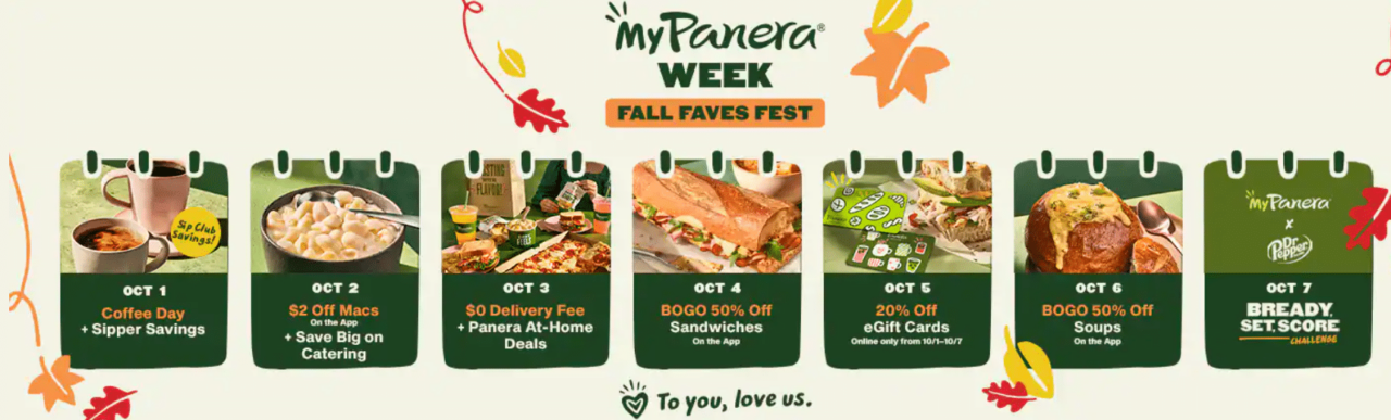 My Panera Week Returns On October 2023